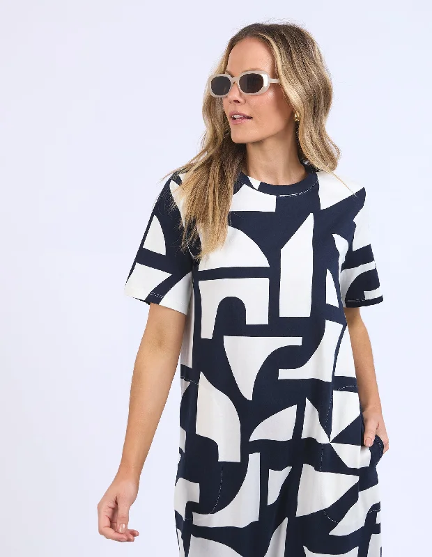 Price Rollback Dali Tee Dress Navy