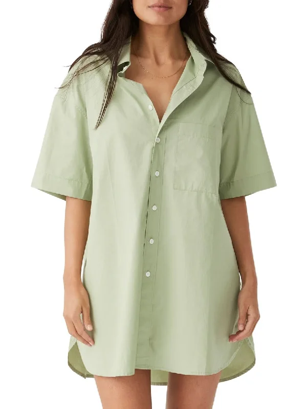Last Chance Drew Shirt Dress Sage