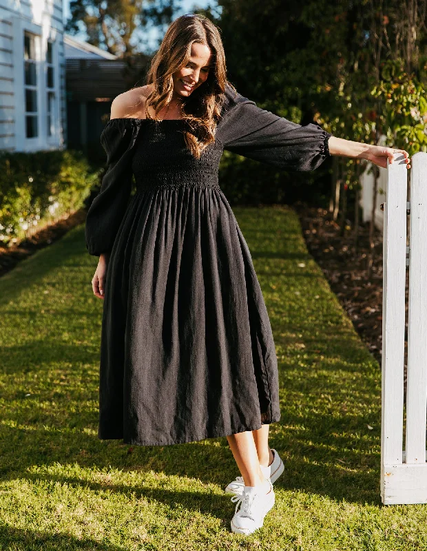 Crazy Deals Dusk Midi Dress Black