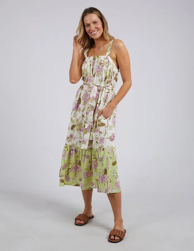 Factory Direct Sale Emmeline Floral Dress Spliced Floral Print