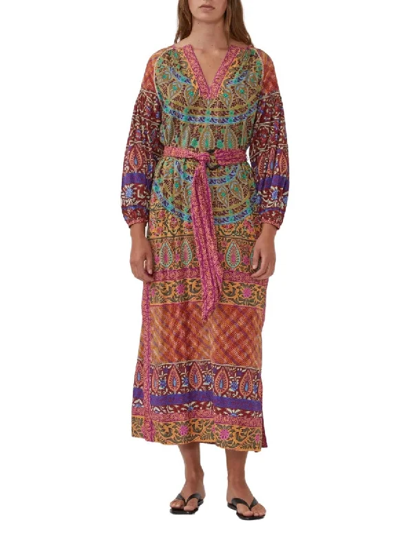 Huge Discounts Es Canar Smock Maxi Dress