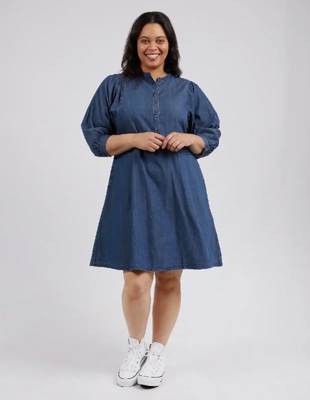 Deal Frenzy Filippa Denim Dress Mid Blue