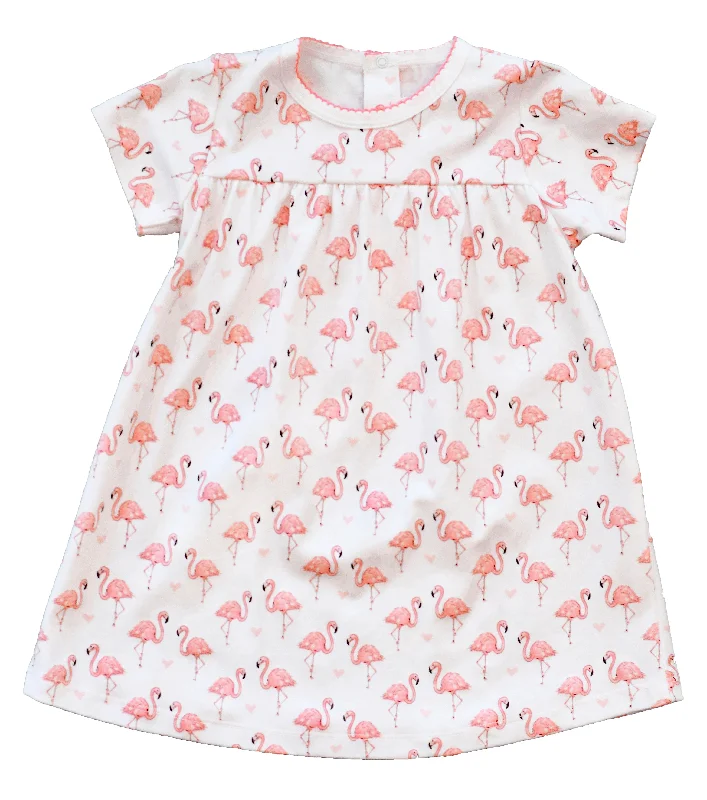 Special Price Pink Flamingo Swing Dress