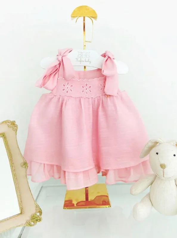 Year-End Clearance Pale Pink Cotton Voile Dress