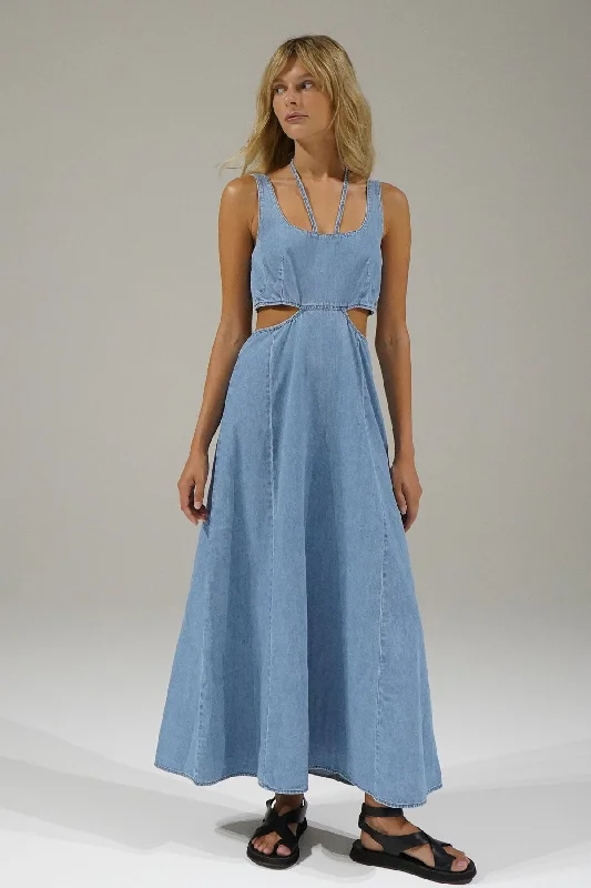 Exclusive Offers Lorelei Chambray Dress - Faded Blue