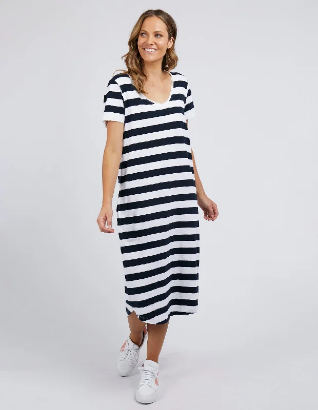 Price Meltdown Maeve Dress Navy & White Stripe