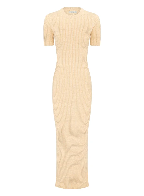 Warehouse Sale MELINA DRESS - WHEAT