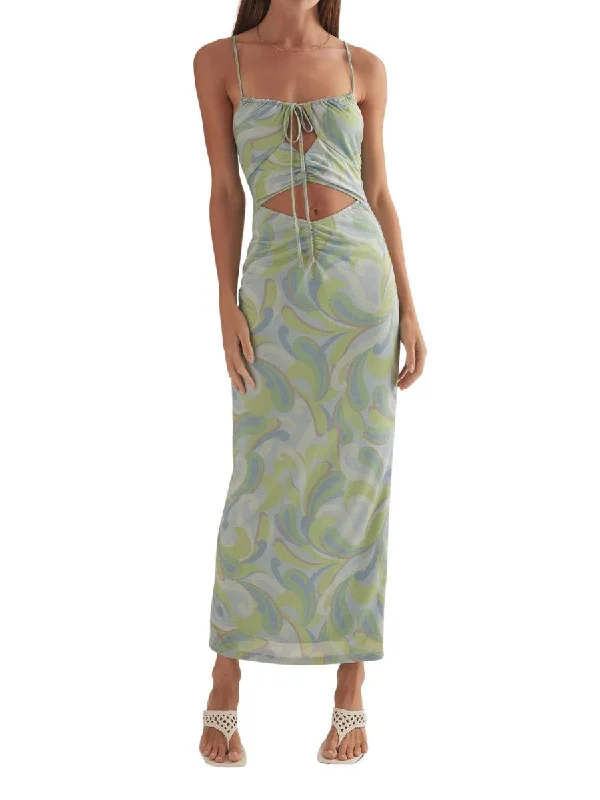 Shop and Save Mona-Lisa Dress Blue Swirl