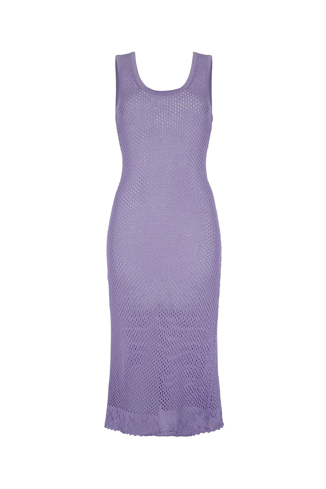 Closeout Net Midi Dress Lavender