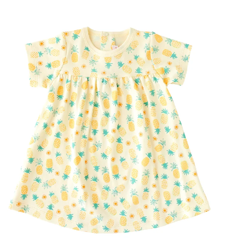 Amazing Deals Pineapple Print Swing Dress