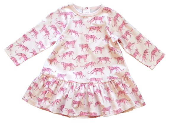 Online Only Pink Cheetah Swing Dress