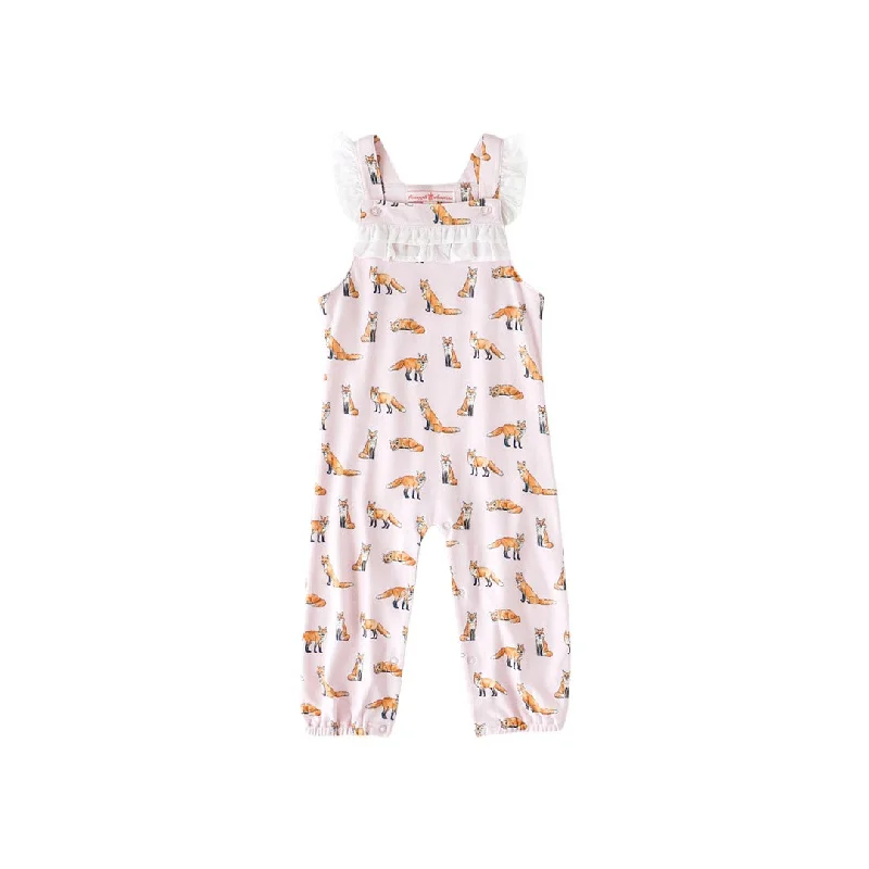 Doorbuster Deal Pink Fox Ruffle Romper