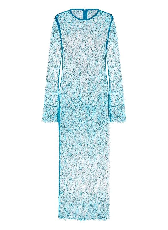 Best Bargains PRISCILLA DRESS - TEAL LACE