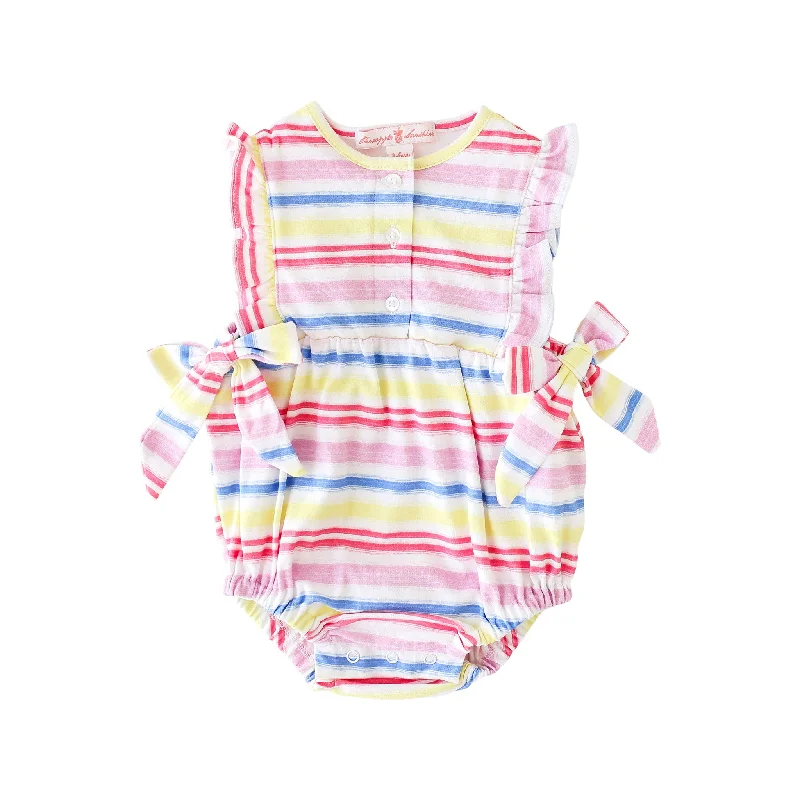 Price Fest Rainbow Stripe Side Tie Bubble