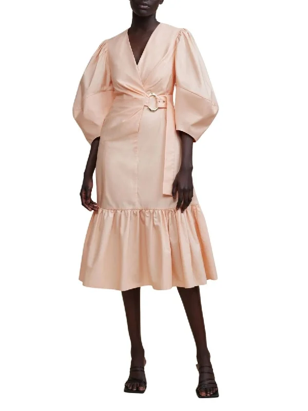 Don't Wait Robbins Dress Peach