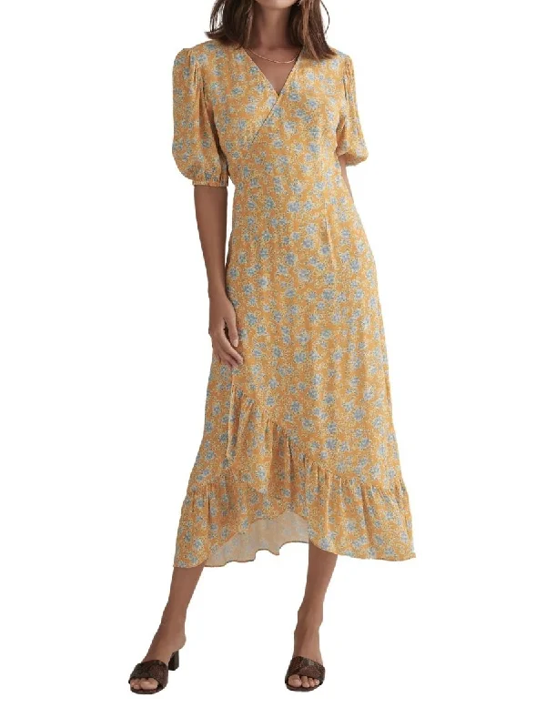 Steals and Deals Rosalia Dress Tangelo Floral