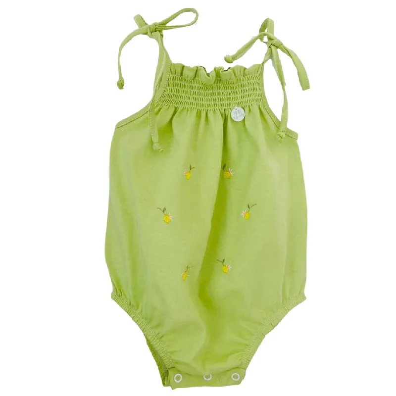 Best Seller Smocked Bubble with Embroidered Lemons