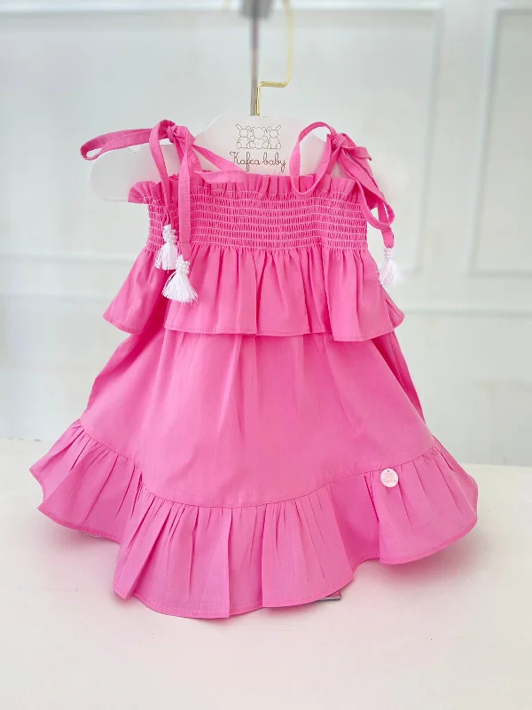 Today’s Deal Smocked Fuchsia Dress