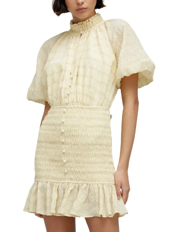 Final Markdown Sophie Mini Dress Sunflower Check