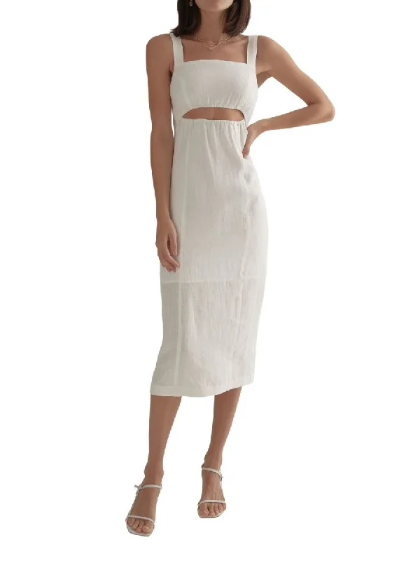 Super Deal Teale Dress White