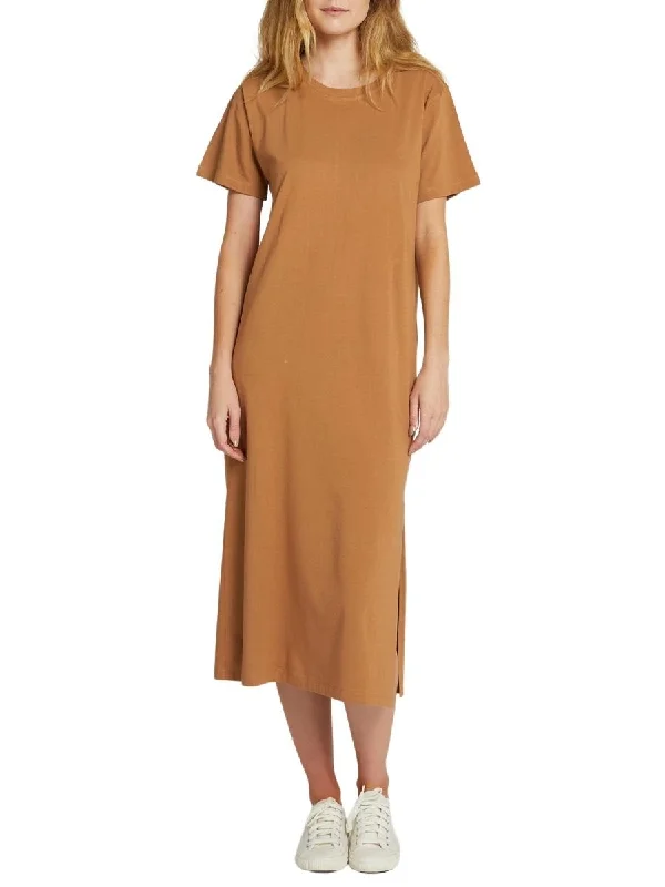 New Deals The Boxy Tee Dress Tobacco Brown