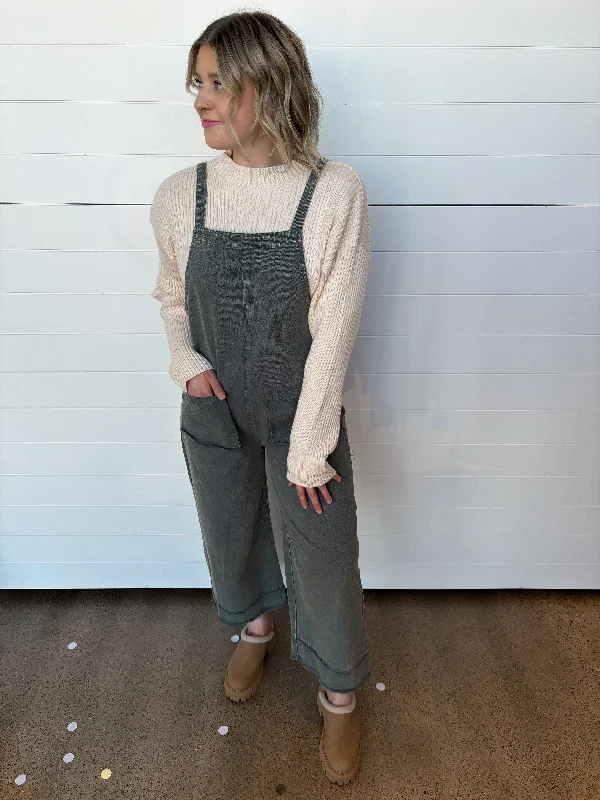 Huge Discounts The Elena Washed Overall Jumpsuit