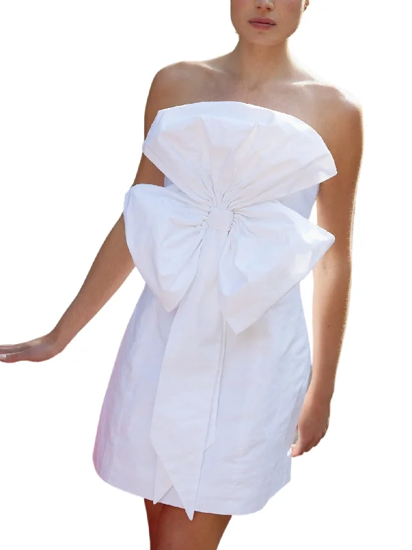 Final Sale The Esme Bow Dress In Allium