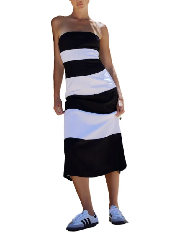 Huge Discounts The Ida Dress In Nero/Optic
