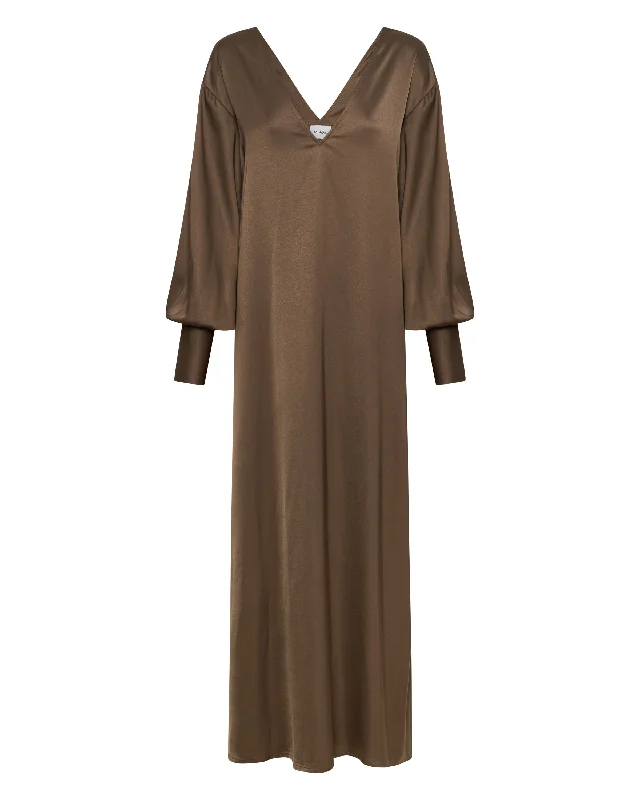 Early Access The Josefine Dress | Tobacco