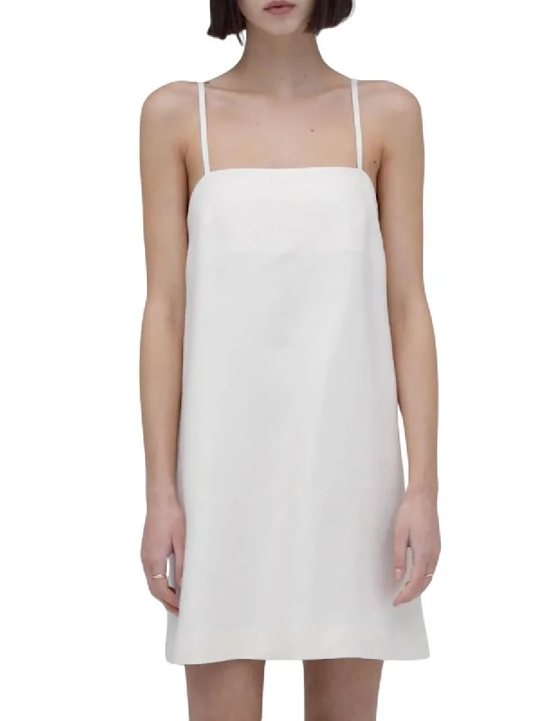 Savings Galore The Mila Dress Ivory Linen