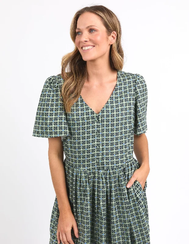 Exclusive Savings Tile Geo Dress Tile Geo Print