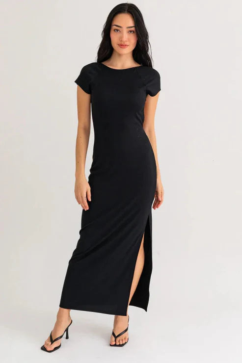 Mega Sale Twilight Breeze Open-Back Maxi Dress