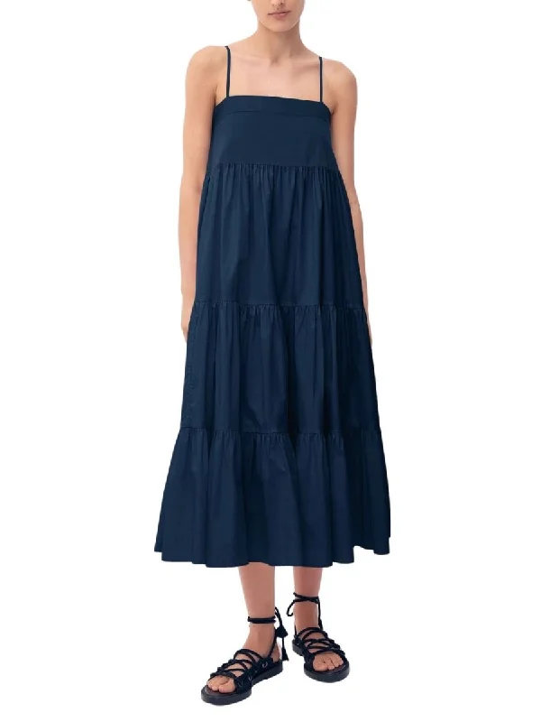 Low Prices Violet Tiered Dress Indigo