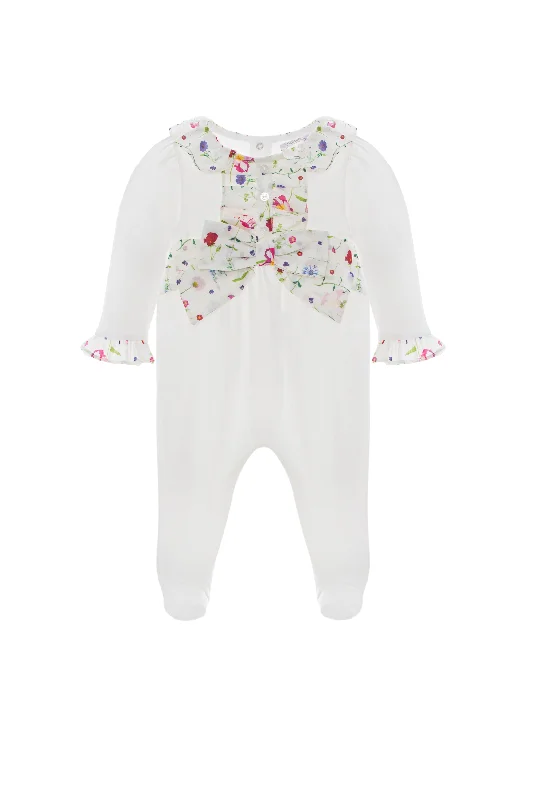 While Supplies Last White Liberty Print Footie