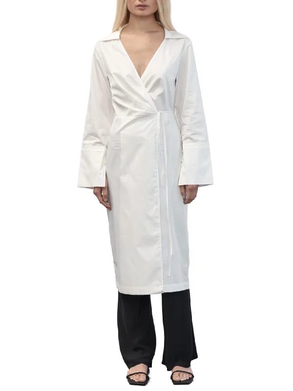 Shop and Save Wrap Dress - White