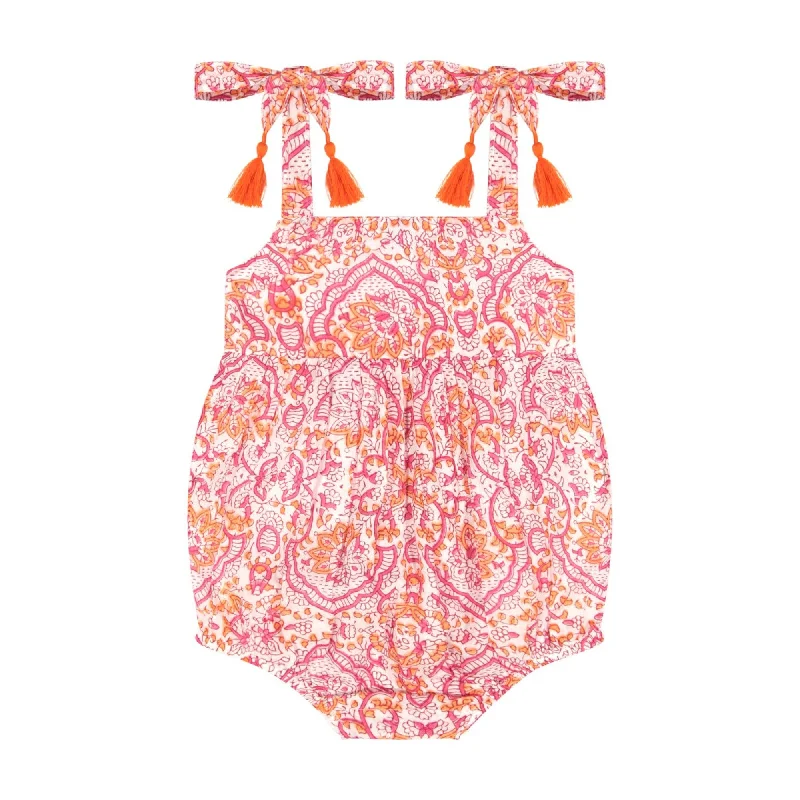 Major Savings Zoe Baby Romper- Sai Block Print