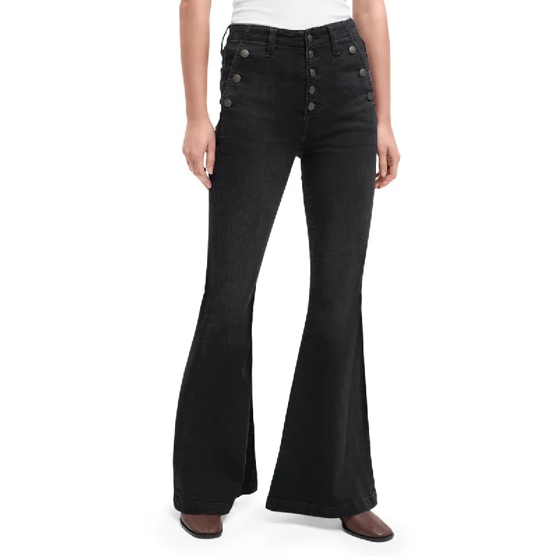 Deal Alert 7 For All Mankind Womens Portia Button Fly Sailor Flare Jeans