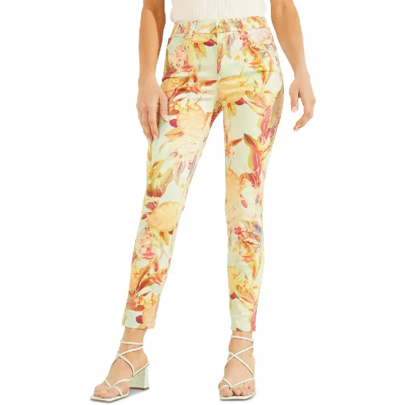 Low Prices Guess Womens Tencel Floral Skinny Pants