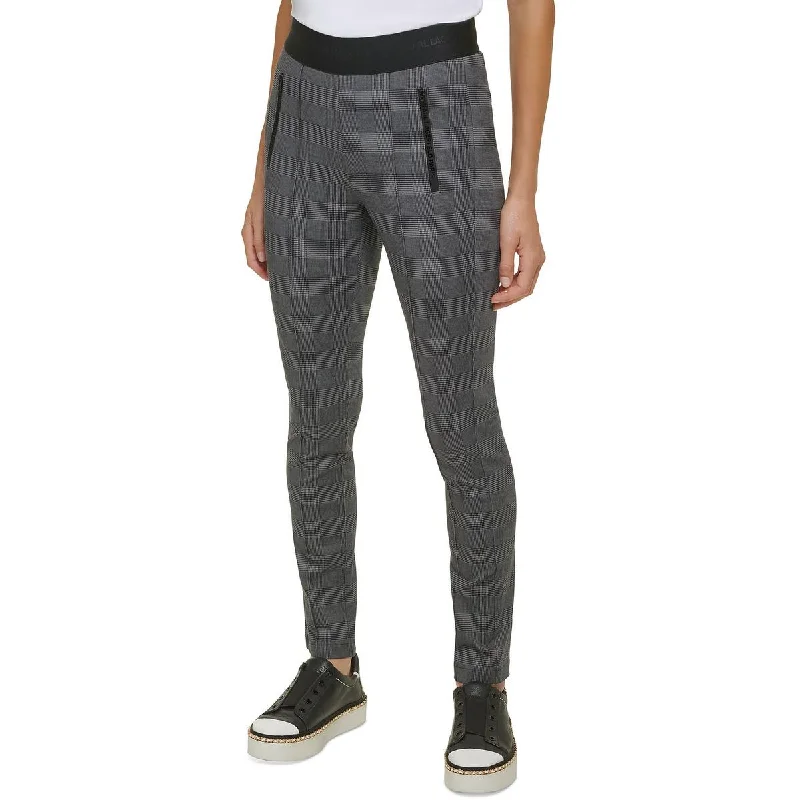 Huge Discounts Karl Lagerfeld Paris Womens Houndstooth Pull-On Skinny Pants