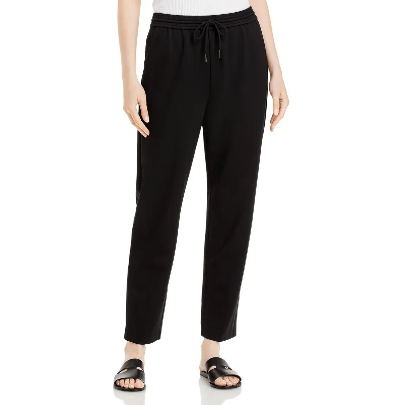 Can't Miss Kobi Halperin Womens Katie Heathered Drawstring Straight Leg Pants