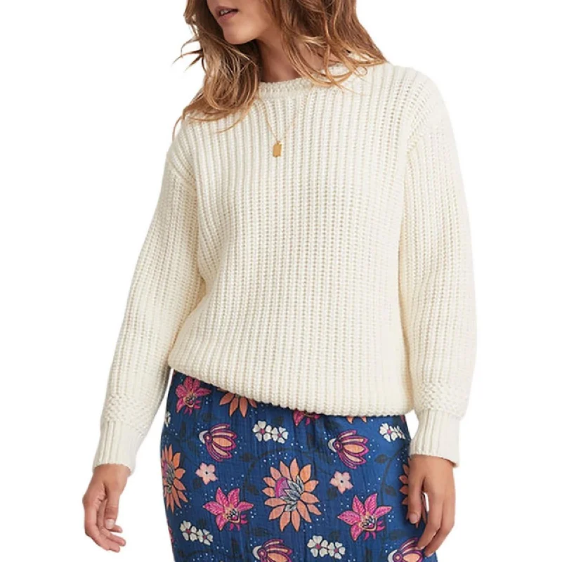 Best Seller Marine Layer Womens Cable Knit Fringe Mock Turtleneck Sweater
