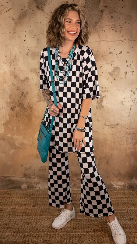 Act Fast Ricki Checkered Set