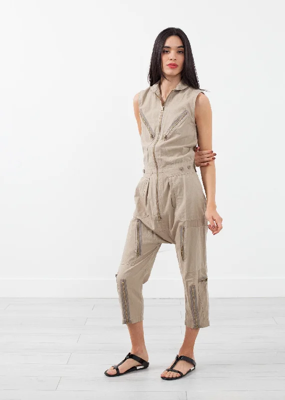 Special Price Sleeveless Harem Flightsuit