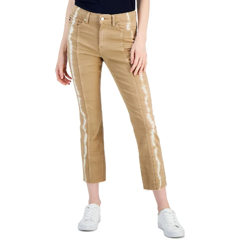 Loyalty Reward Tommy Hilfiger Womens Tie-Dye Ankle Straight Leg Jeans
